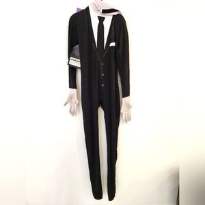 Slenderman Morph Suit Costume Sz Youth Large